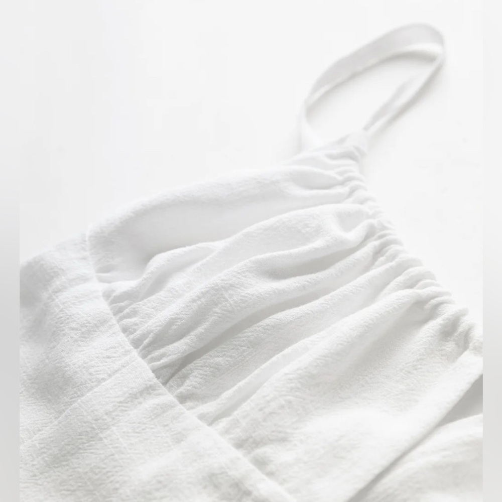 Darling Linen Plain Mini Dress Commense size XS CC5 cc11 cc12-2 - Picture 5 of 6